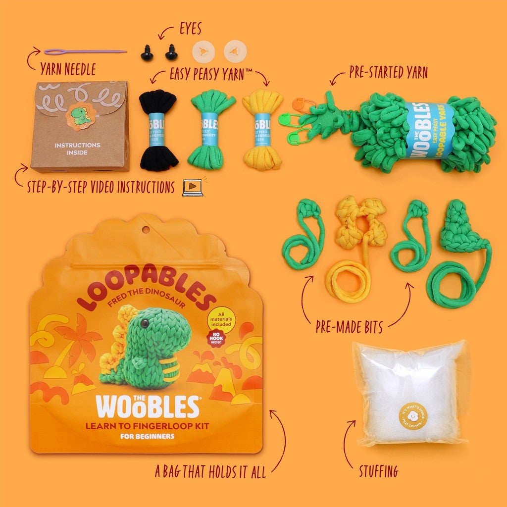Woobles Fred the Dino Loopables Kit