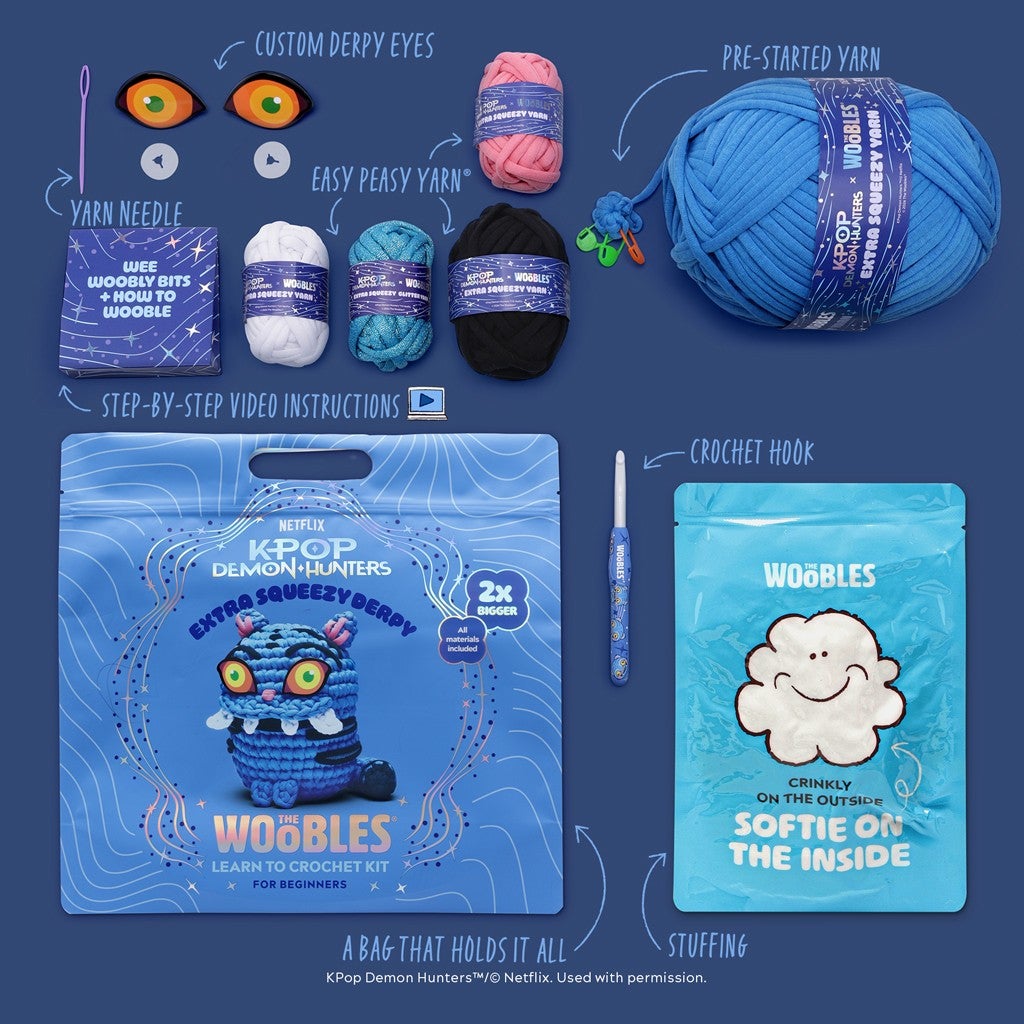 Woobles KPop Derpy Extra Squeezy Crochet Kit
